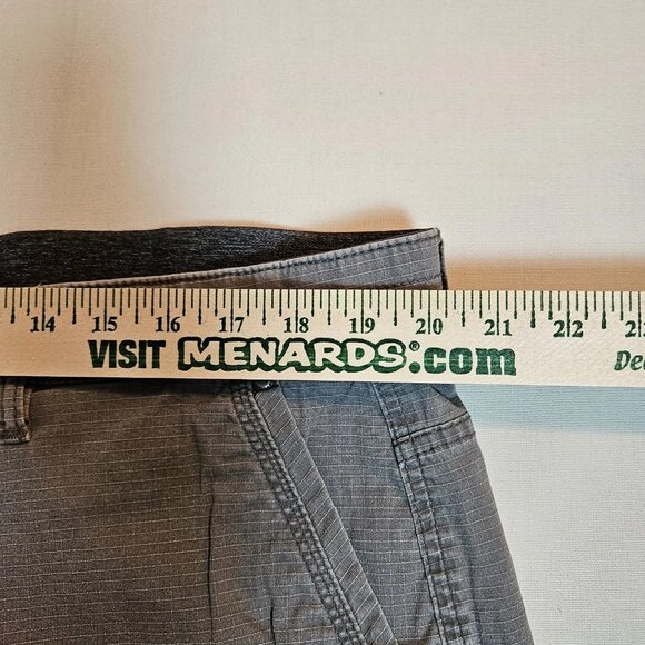 Weatherproof Vintage Shorts Men’s 40 Charcoal Ripstop Stretch Waist Cargo Pocket - Picture 2 of 6
